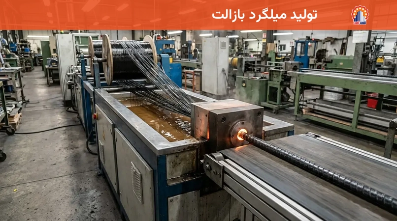 تولید میلگرد بازالت