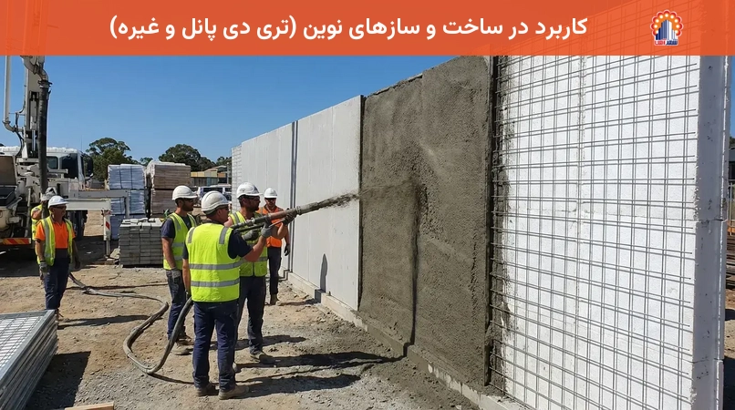 کاربرد در ساخت و سازهای نوین (تری دی پانل و غیره)