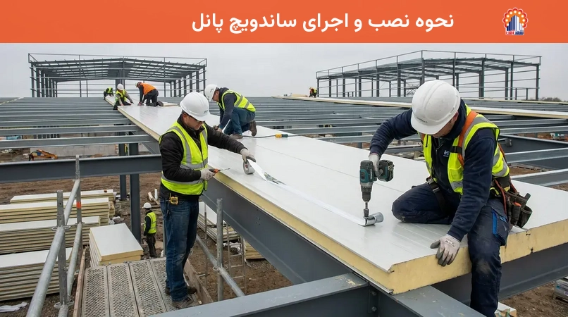 نحوه نصب و اجرای ساندویچ پانل