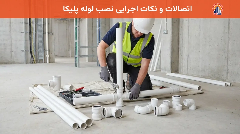اتصالات و نکات اجرایی نصب لوله پلیکا