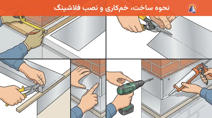 نحوه ساخت، خم‌کاری و نصب فلاشینگ
