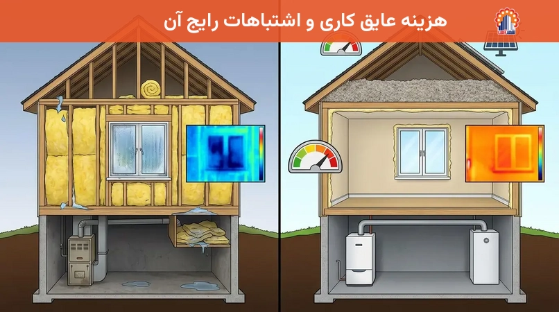 هزینه عایق کاری و اشتباهات رایج آن