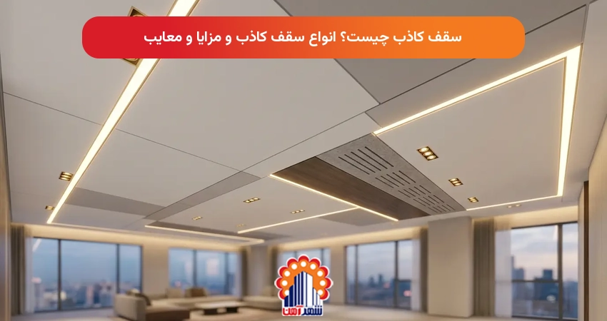 سقف کاذب چیست؟ انواع سقف کاذب و مزایا و معایب