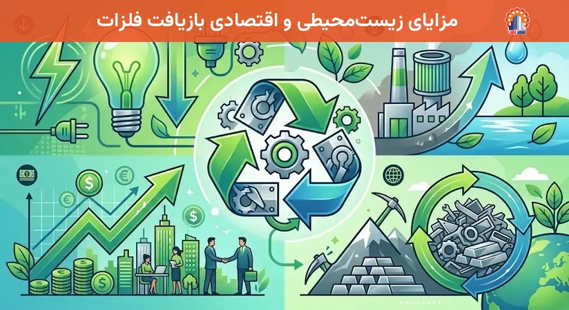 مزایای زیست‌محیطی و اقتصادی بازیافت فلزات