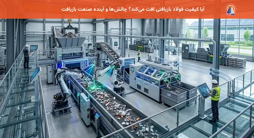 آیا کیفیت فولاد بازیافتی افت می‌کند؟ چالش‌ها و آینده صنعت بازیافت