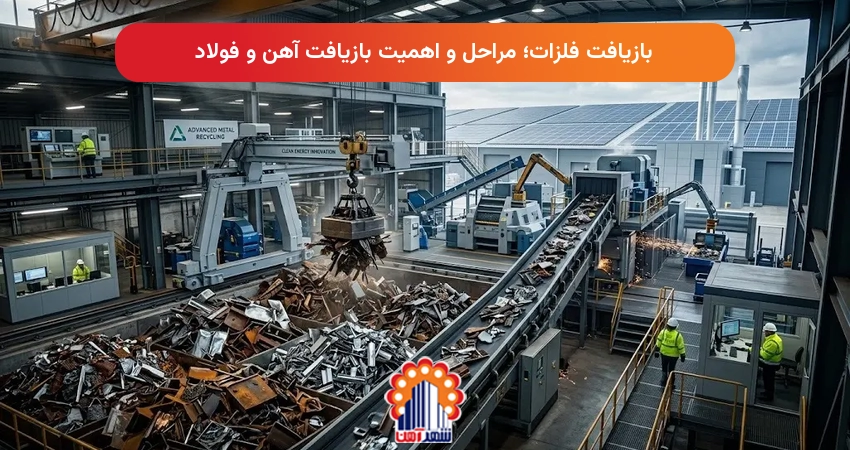 بازیافت فلزات؛ مراحل و اهمیت بازیافت آهن و فولاد