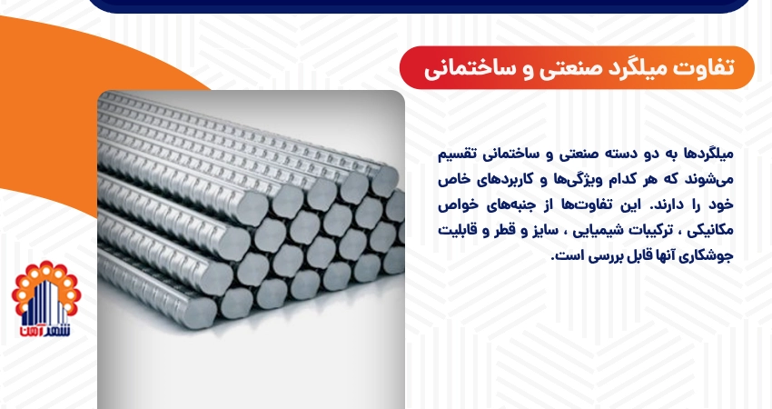 تفاوت میلگرد صنعتی و ساختمانی