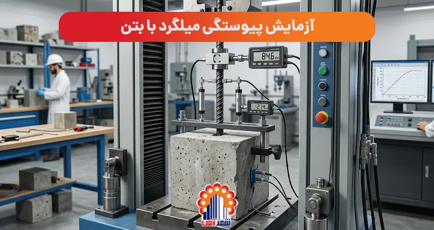 آزمایش پیوستگی میلگرد با بتن