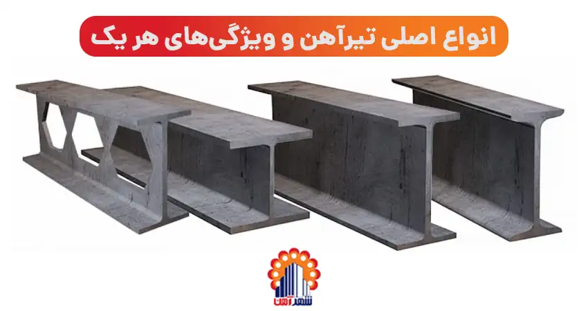 انواع اصلی تیرآهن و ویژگی های هر یک