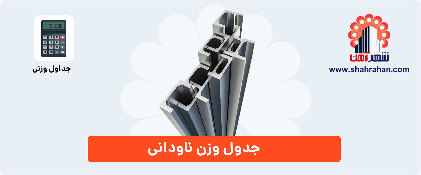 جدول وزنی ناودانی