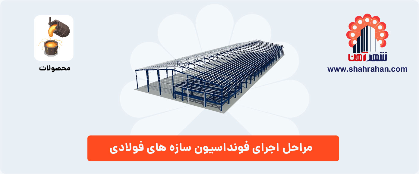مراحل اجرای فونداسیون سازه های فولادی
