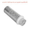 کانال فلکسیبل با عایق پلی استر یک متری با قطر 20 سانتی متر