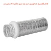 کانال فلکسیبل با عایق پلی استر یک متری با قطر 45 سانتی متر