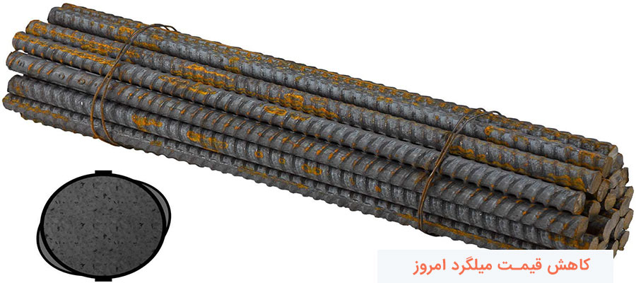 کاهش قیمت میلگرد امروز